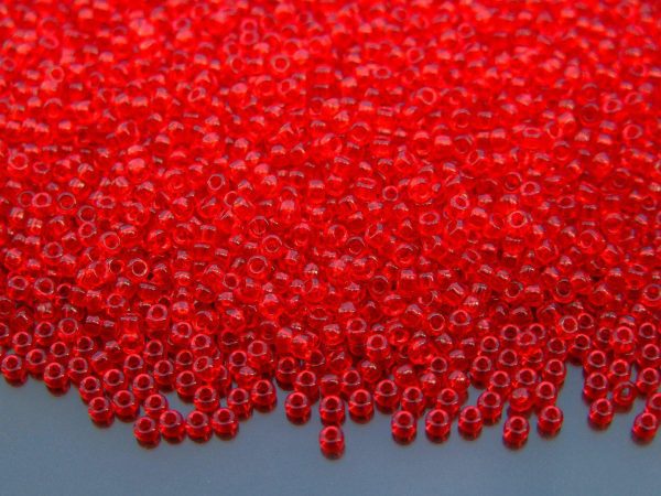 10g 9141 Transparent Ruby Miyuki Seed Beads 11/0 2mm Michael's UK Jewellery