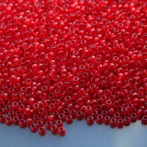 10g 9141SF Semi Matte Red Miyuki Seed Beads 11/0 2mm Michael's UK Jewellery