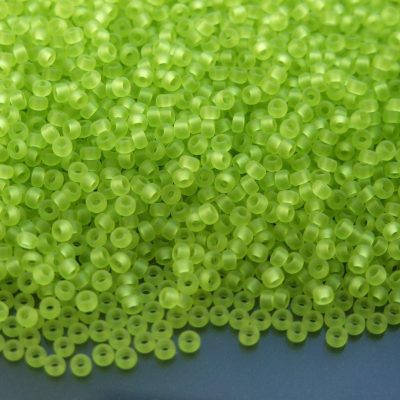 10g 9143F Matte Transparent Chartreuse Miyuki Seed Beads 11/0 2mm Michael's UK Jewellery