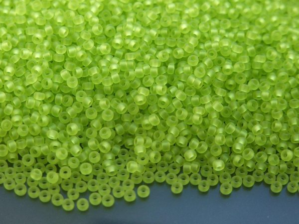 10g 9143F Matte Transparent Chartreuse Miyuki Seed Beads 11/0 2mm Michael's UK Jewellery