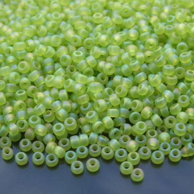10g 9143FR Matte Transparent Chartreuse AB Miyuki Seed Beads 8/0 3mm Michael's UK Jewellery