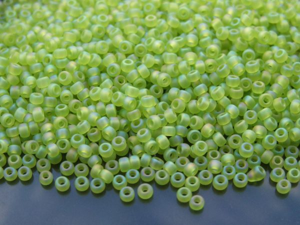 10g 9143FR Matte Transparent Chartreuse AB Miyuki Seed Beads 8/0 3mm Michael's UK Jewellery