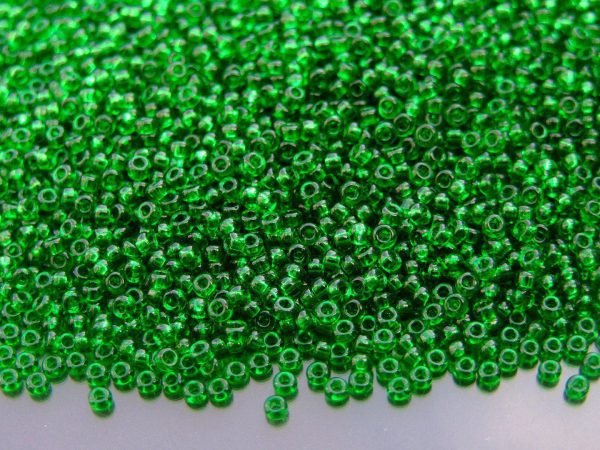 10g 9146 Transparent Green Miyuki Seed Beads 11/0 2mm Michael's UK Jewellery