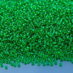 10g 9146 Transparent Green Miyuki Seed Beads 15/0 1.5mm Michael's UK Jewellery