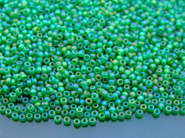 10g 9146FR Matte Transparent Green AB Miyuki Seed Beads 11/0 2mm Michael's UK Jewellery