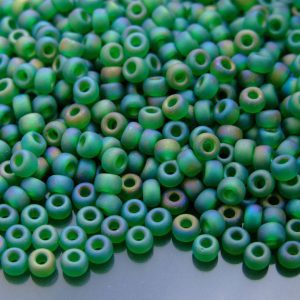 10g 9146FR Matte Transparent Green AB Miyuki Seed Beads 6/0 4mm Michael's UK Jewellery