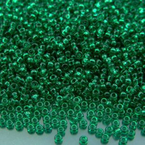 10g 9147 Transparent Emerald Miyuki Seed Beads 11/0 2mm Michael's UK Jewellery