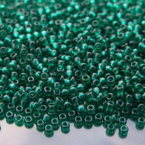 10g 9147 Transparent Emerald Miyuki Seed Beads 8/0 3mm Michael's UK Jewellery