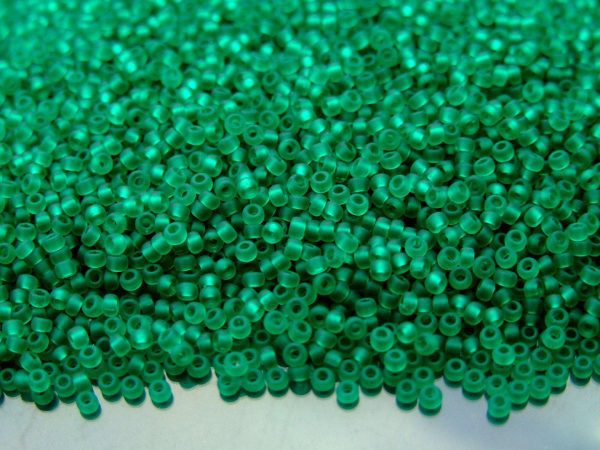10g 9147F Matte Transparent Dark Green Miyuki Seed Beads 11/0 2mm Michael's UK Jewellery