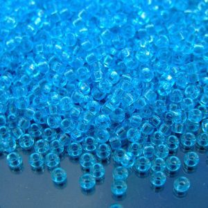 10g 9148 Transparent Light Blue Miyuki Seed Beads 8/0 3mm Michael's UK Jewellery