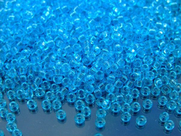 10g 9148 Transparent Light Blue Miyuki Seed Beads 8/0 3mm Michael's UK Jewellery