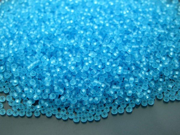 10g 9148F Matte Transparent Light Blue Miyuki Seed Beads 11/0 2mm Michael's UK Jewellery