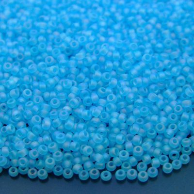 10g 9148FR Matte Transparent Light Blue AB Miyuki Seed Beads 11/0 2mm Michael's UK Jewellery