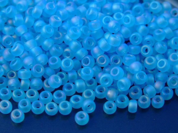 10g 9148FR Matte Transparent Light Blue AB Miyuki Seed Beads 6/0 4mm Michael's UK Jewellery