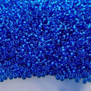 10g 9149 Transparent Capri Blue Miyuki Seed Beads 11/0 2mm Michael's UK Jewellery