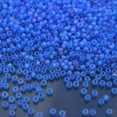 10g 9150FR Matte Transparent Sapphire AB Miyuki Seed Beads 11/0 2mm Michael's UK Jewellery