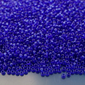 10g 9151SF Semi Matte Transparent Cobalt Miyuki Seed Beads 11/0 2mm Michael's UK Jewellery