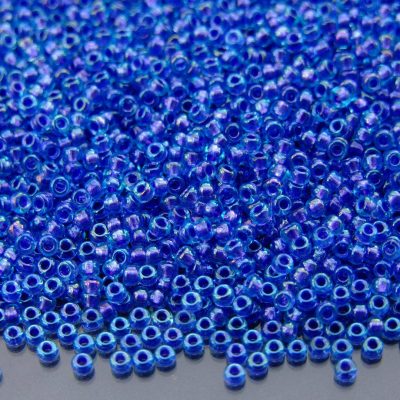 10g 91827 Sparkle Purple Lined Aqua Luster Miyuki Seed Beads 11/0 2mm Michael's UK Jewellery