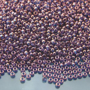 10g 91884 Violet Gold Luster Miyuki Seed Beads 11/0 2mm Michael's UK Jewellery