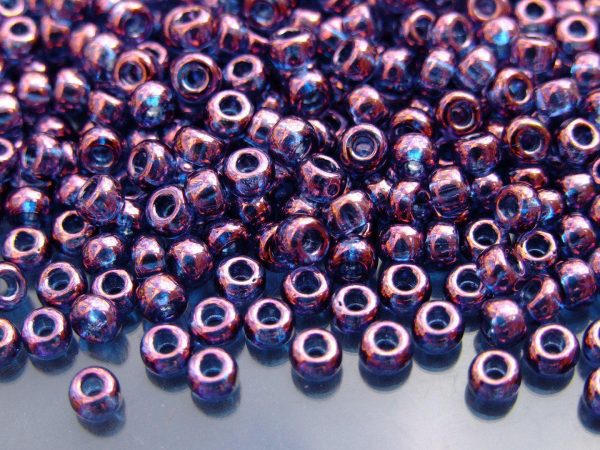 10g 91884 Violet Gold Luster Miyuki Seed Beads 6/0 4mm Michael's UK Jewellery