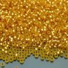 10g 91902 Semi Matte Silver Lined Gold Miyuki Seed Beads 11/0 2mm Michael's UK Jewellery