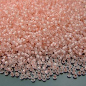 10g 91923 Semi Matte Pale Pink Lined Crystal Miyuki Seed Beads 11/0 2mm Michael's UK Jewellery