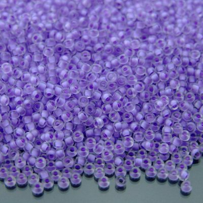 10g 91924 Semi Matte Lilac Lined Crystal Miyuki Seed Beads 11/0 2mm Michael's UK Jewellery