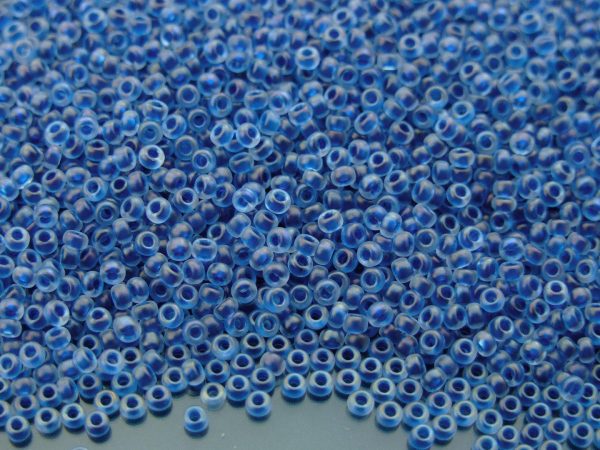 10g 91928 Blue Lined Crystal Luster Miyuki Seed Beads 11/0 2mm Michael's UK Jewellery