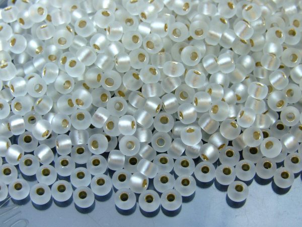 10g 91F Silver Lined Crystal Miyuki Seed Beads 6/0 4mm Michael's UK Jewellery