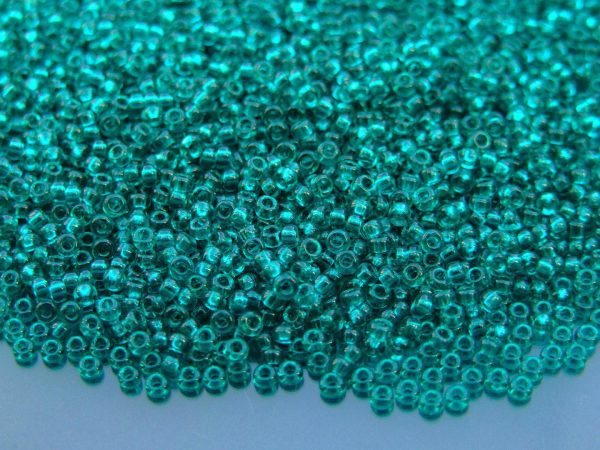 10g 92405 Transparent Teal Miyuki Seed Beads 11/0 2mm Michael's UK Jewellery