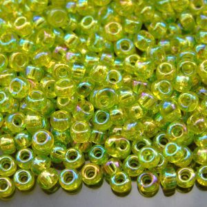 10g 9258 Transparent Chartreuse AB Miyuki Seed Beads 6/0 4mm Michael's UK Jewellery