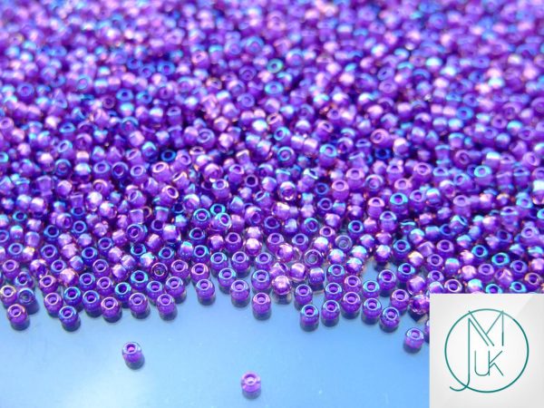 TOHO Seed Beads 928 Inside Color Rainbow Rosaline Purple Lined 11/0 beads mouse