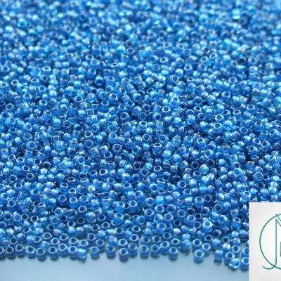 10g 932 Inside Color Aqua/Capri Lined Toho Seed Beads 15/0 1.5mm Michael's UK Jewellery