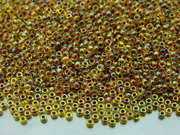 10g 9334 Amethyst Lined Yellow Miyuki Seed Beads 11/0 2mm Michael's UK Jewellery