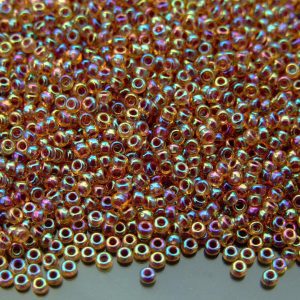 10g 9342 Berry Lined Light Topaz AB Miyuki Seed Beads 11/0 2mm Michael's UK Jewellery