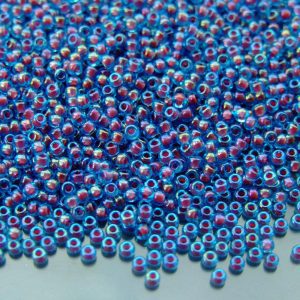 10g 9346 Fuchsia Lined Aqua Miyuki Seed Beads 11/0 2mm Michael's UK Jewellery