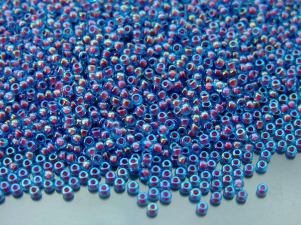10g 9346 Fuchsia Lined Aqua Miyuki Seed Beads 11/0 2mm Michael's UK Jewellery