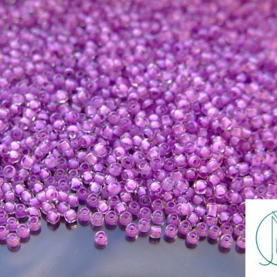 TOHO Seed Beads 935 Inside Color Crystal Wisteria Lined 11/0 beads mouse