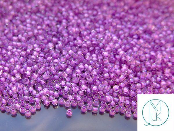 TOHO Seed Beads 935 Inside Color Crystal Wisteria Lined 11/0 beads mouse