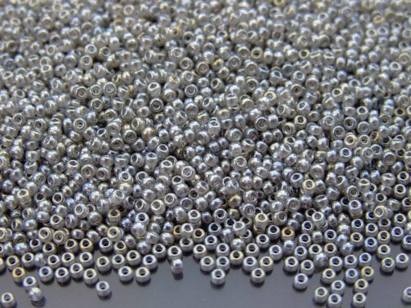 10g 9368 Gray Luster Miyuki Seed Beads 11/0 2mm Michael's UK Jewellery