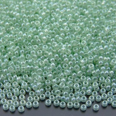 10g 9370 Seafoam Green Luster Miyuki Seed Beads 11/0 2mm Michael's UK Jewellery