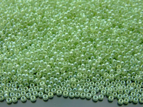 10g 9371 Extra Pale Green Miyuki Seed Beads 11/0 2mm Michael's UK Jewellery