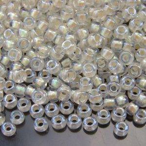 10g 93801 Pearlized Crystal White Miyuki Seed Beads 6/0 4mm Michael's UK Jewellery