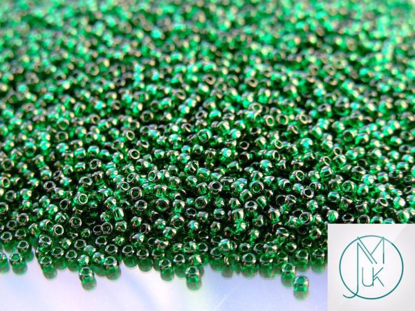 20g TOHO Beads 939 Transparent Emerald 11/0 beads mouse