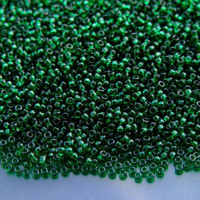 10g 939 Transparent Emerald Toho Seed Beads 15/0 1.5mm Michael's UK Jewellery