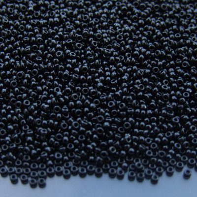 10g 9401 Black Miyuki Seed Beads 15/0 1.5mm Michael's UK Jewellery
