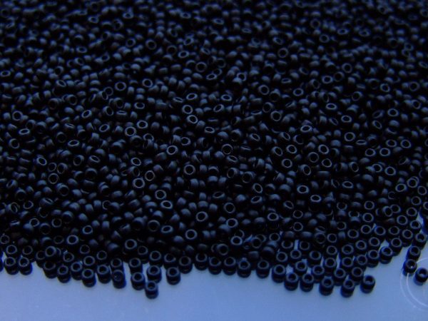 10g 9401F Matte Black Miyuki Seed Beads 15/0 1.5mm Michael's UK Jewellery