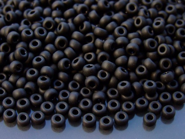 10g 9401F Matte Black Miyuki Seed Beads 6/0 4mm Michael's UK Jewellery