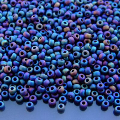 10g 9401FR Matte Black AB Miyuki Seed Beads 8/0 3mm Michael's UK Jewellery