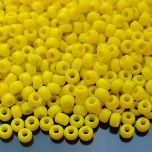 10g 9404 Opaque Yellow Miyuki Seed Beads 6/0 4mm Michael's UK Jewellery